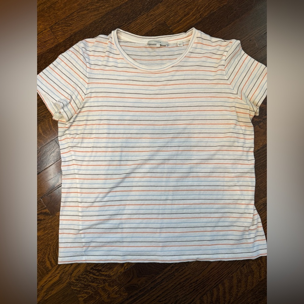 Vince striped T-shirt Large